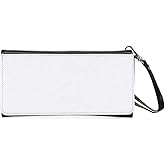 Sublimation Heat Transfer Wallet Blank, Fashion Clutch Wallets, Large Capacity Secure Buckle Leather Clutch Wallet, Wristlet Bag, DIY Craft Long Purse for Man Woman Father's Day Gift