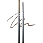 COSNORI Slim Eyebrow Pencil 02 Ginger Cookie - 2mm Micro-Fine Pencil Brow with Brush, Natural-Looking Brows, Long Lasting & Waterproof, Micro-Slim, Soft drawing, 0.005oz (0.13g)