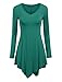 Made By Johnny MBJ WT737 Womens Long Sleeve Handkerchief Tunic XL Jade