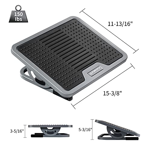 Eureka Ergonomic Tilt Adjustable Footrest, Foot Rest for Under Desk at