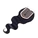 Lace Closure Three Part Body Wave Human Hair Closure Brazilian Virgin Hair Unprocessed Human Hair Top Closure (12 inch, Body)