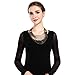 Zhenhui High Quality Vintage Bohemia Multilayer Beads Choker Chain Necklace Women Girls Fashion Jewelry Accessories (Black)