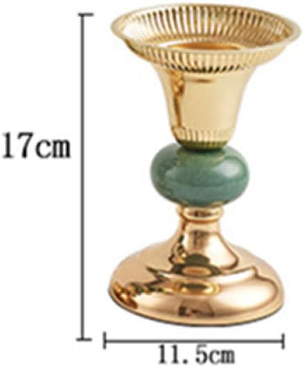 FANTEXI Candlestick Gold Plated Candle Stand Wedding Candle Holders Centerpieces Home Center Table Decoration-Small Size