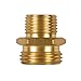 Nelson Industrial Brass Pipe and Hose Fitting for Female 1/2-Inch NPT to Female Hose, Double Male 50570