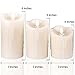 Flameless Candles LED with Remote Timer Flickering Light Pillar Real Drip Wax for Christmas Halloween Decoration Set of 3