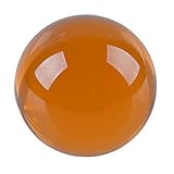 LONGWIN 60mm(2.3 inch) K9 Meditation Crystal Ball with Stand (Amber)