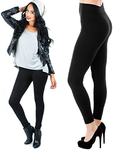 Lyss Loo 4-Pack Mid Rise Fleece Leggings