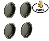 Nuk3y Easy Snap in Closet Door Finger Pull, 2-1/8", 4-Pack (Oiled Rubbed Bronze)