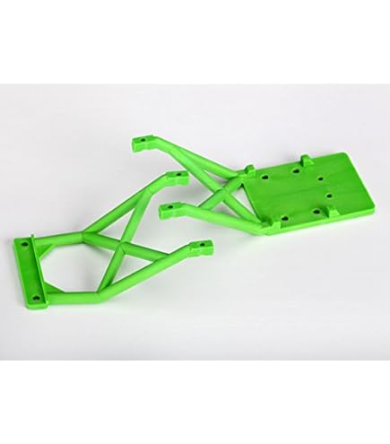 Traxxas 3623-BLK Piastre Paramotore Anteriori E Posteriori (F&R) - Nero, Ricambio Originale Per Modelli RC