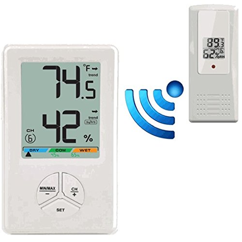 Ambient weather ws-0416 8-channel wireless thermo-hygro…