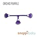 Snappi Cloth Diaper Fasteners - Pack of 5 (2 Purple, 2 Gray, 1 Orange) Girl Colors