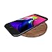 Wireless Charging Pad for iPhone X 8 Plus 8 Walnut Wood Hand-Made Qi 10W Fast Charge Wireless Charger Convertible for Samsung Galaxy Note 8 S8+ S8 S7 Edge S7 Note 5 Cellphones