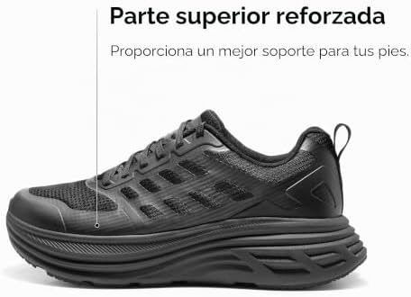 Sapatilhas de corrida desportivas masculinas, todas pretas, 40