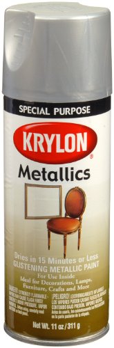 Krylon K01403 Special Purpose Metallic Paint, Dull Metallic, 11 ounce