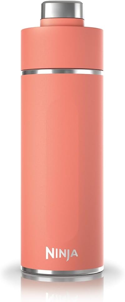 Ninja Thirsti 700 ml Water Bottle Leak-Proof Lid Triple Insulated Coral