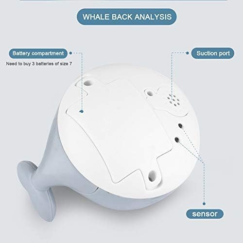 Baby Bath Toys, Baby Light Up Bath Tub Toys, LED Light Up Sprinkler Toy Whale Water Sprinkler Pool Toys…, Small - Image 5