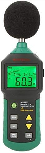 MS6702 Digital Sound Level Meter Noise Meter 30dB~130dB Decible Meter Tester Temperature Humidity Meter Thermometer