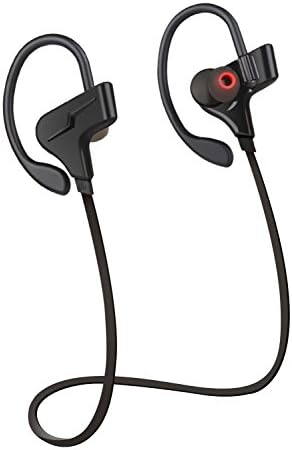 Bluetooth Headphones Sports Wireless Earbuds Sweatproof Headset Magnetic attraction Stereo Earphones for Running Workout Gym Noise Cancelling Proshine(Black)