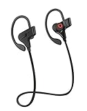 Jave Bluetooth Headphones, Wireless Sports Earphones with Mic Waterproof HD Stereo Sweatproof Earbuds for Gym Running Workout 10 Hour Battery Noise Cancelling Headsets