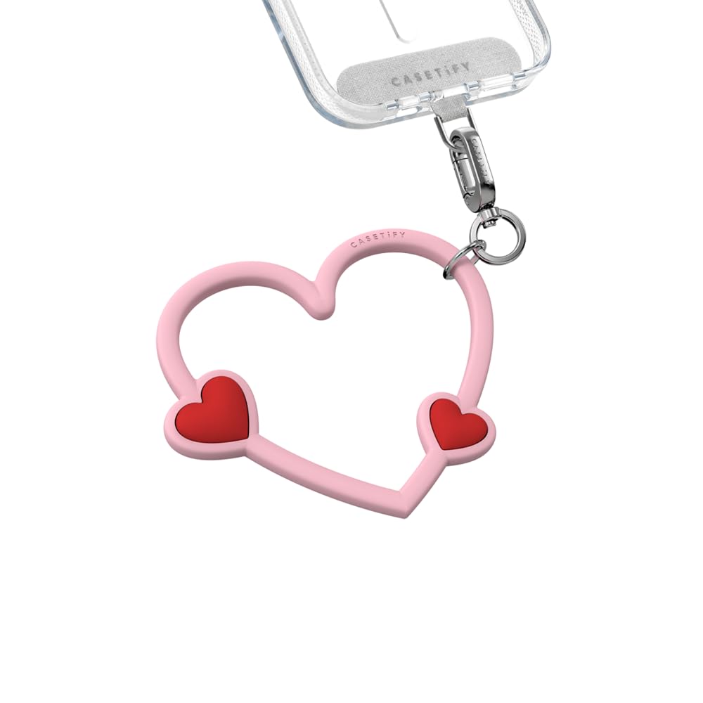 CASETiFY Silicone Phone Wristlet - Heart Pink Passion
