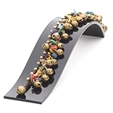 81stgeneration Women's Brass Gold Tone Multi Colored Shell Bead Ankle Anklet Bracelet, 26 cm