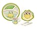 BAMBOO KIDS Meal Set | Plate Set | Toddler Dinner Set | Eco-Friendly Bamboo Dishes | Food-Safe Feeding Set for Toddlers and Little Kids | Boys and Girls | Frog Character by Green Frog Friends