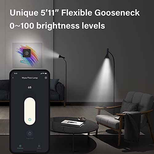 WYZE LED Floor Lamp, Bright Floor Lamps for Living Room with Timer