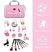 Biulotter 21pcs Kids Makeup Kit for Girls Real Kids Cosmetics Make Up Set with Cute Cosmetic Bag, Eyeshadow/Lip Gloss/Blush, Washable Play Makeup for Little Girls Xmas Birthday