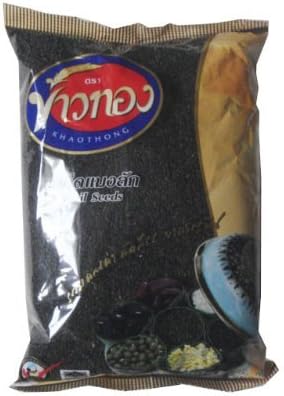 Thai Basil Seeds for Dietary Healthy Drinking Net Wt. 500 G. Product of Thailand by Khaothong Brand