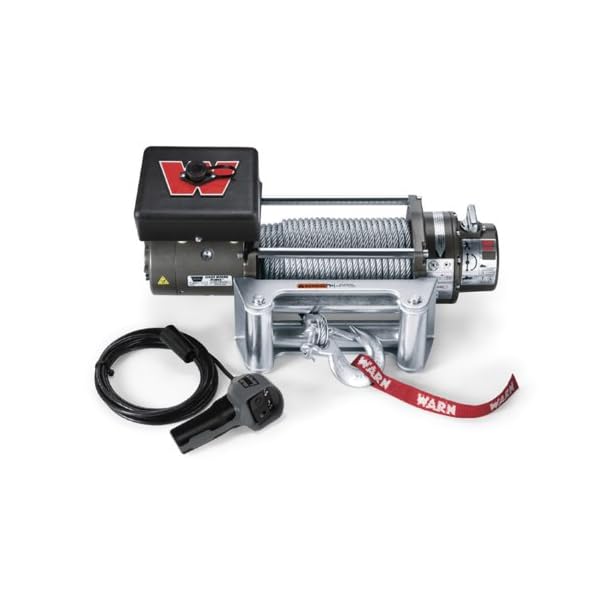 WARN 26502 M8000 Series Electric 12V Winch with Steel Cable Wire Rope