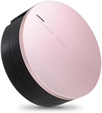 Retractable USB Cable, UKINDA Lightning Cable , Charge &amp; USB Sync Cord charger, 3ft Rapid Data Transmission Fast Charging Adaptor Cable for iPhone 7,7 Plus,6,6S,6S Plus,iPad,iPod(Rose Gold)