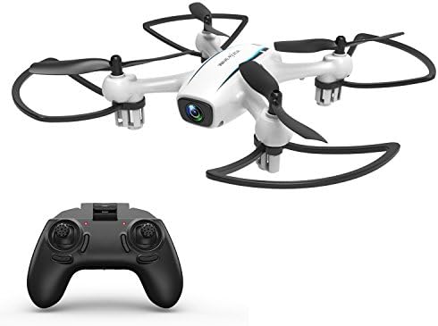 Helicute Remote Control Helicopter Drone Mini Quadcopter With 4 Channel 2.4GHz 6-Axis Gyro 720P Wide-angle lens Cameras (White)