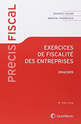 Exercices de fiscalité des entreprises, 2014-2015