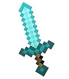 Pixel Foam Sword Foam Blue Diamond Sword for Boys and Girls for birthday party Pixel Miner Gaming not minecraft