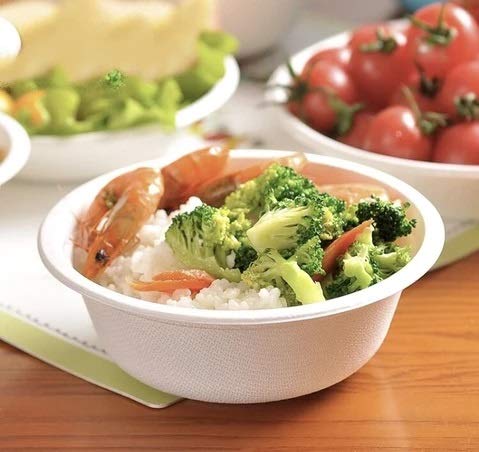 EDI Biodegradable, Compostable Eco Friendly Sugarcane Bowls/Bagasse Disposable Bowl 24 OZ (150, 24 OZ) - Thumbnail 4
