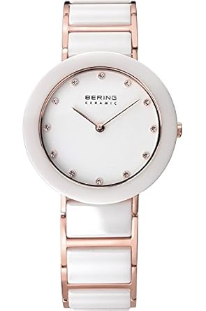 BERING Ceramic Analog White Dial Womens Watch-11429-766