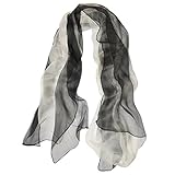 TONY&CANDICE(TM) 100% Silk Extra Long Oblong Silk Scarf,65
