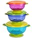 Best Baby Bowls, Spill Proof, Stay Put Suction Bowls with Seal-Easy Lids Stack Easy For Storage Gift Set of 3 Colorful Sizes Perfect for Babies & Toddlers BPA Free —Kiddero