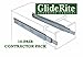 GlideRite Hardware 2270-ZC - 22-inch 100 Lb. Full Extension Ball Bearing Drawer Slides with 1