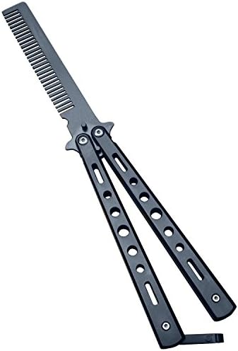 Kingsa Supplier Metal Practice Butterfly Comb Style Knife Trainer Tool