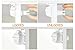 Magnetic Cabinet Locks - Child Proof Lock Set - Baby Safety Locks for Cabinets & Drawers - No Tools Or Drilling Needed - 4 Locks + 1 Key