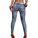 Lookatool Women's Denim Snowflake Skinny Stretch Pants Soft Tights Leggings