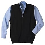 Edwards Garment Men's Heavy Weight Acrylic Crew Neck Full Zip Vest