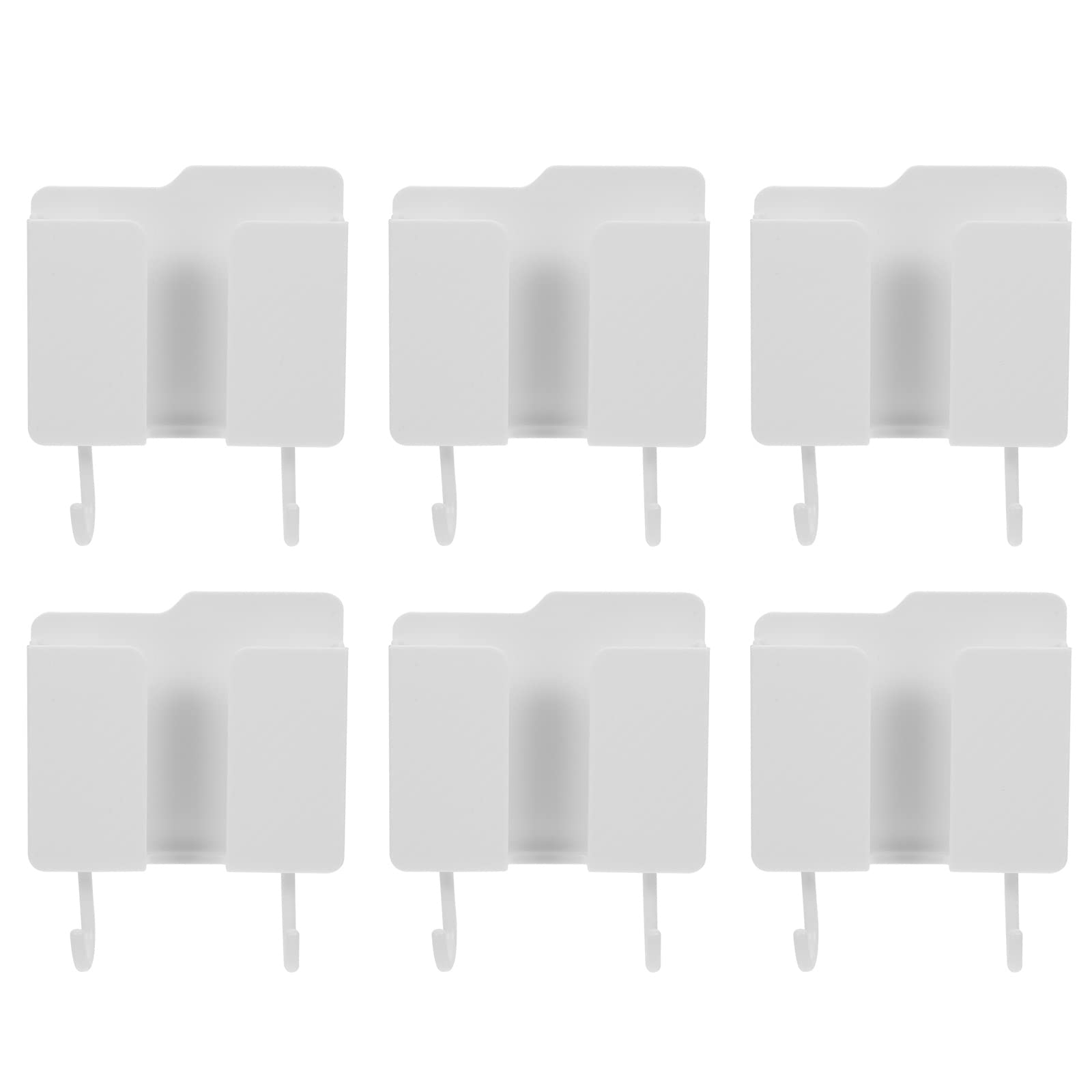 phone stand for desk, 6PCS Universal Remote Control Holder Punch Wall Mount Cellphone Organizer