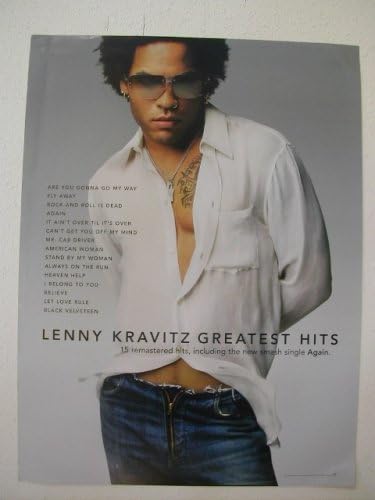 Lenny Kravitz Poster Sexy Chest Shot Greatest Hits