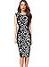 VfEmage Womens Elegant Print Optical Illusion Wear To Work Casual Pencil Dress