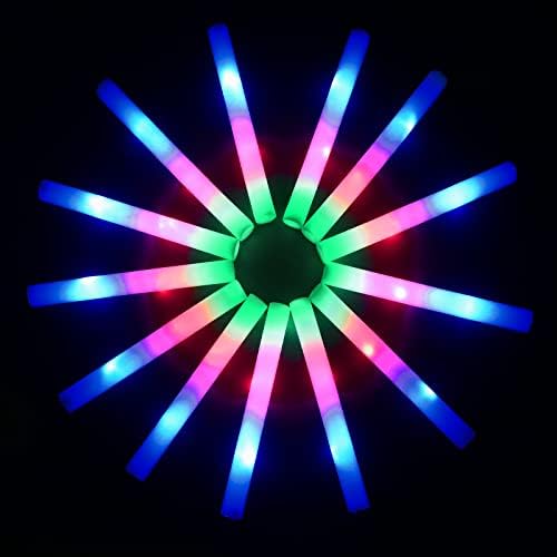 Foam Glow Sticks100 PCS Glow in The Dark Party Supplies Led Light
