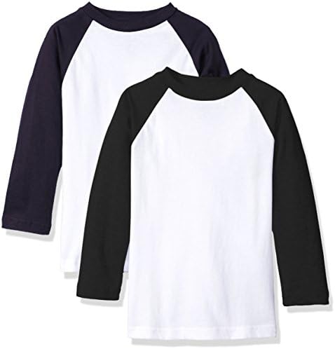 American Hawk Boys' 2 Pack: Raglan Baseball Jersey T-Shirts