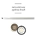 Mineral Eyebrow Powder by NuBeauti - Natural Brow Makeup Kit with Angled Contour Brush for Precision Sculpting to Color Eyebrows Precisely for Beautiful Perfect Professional Brows - (Taupe)