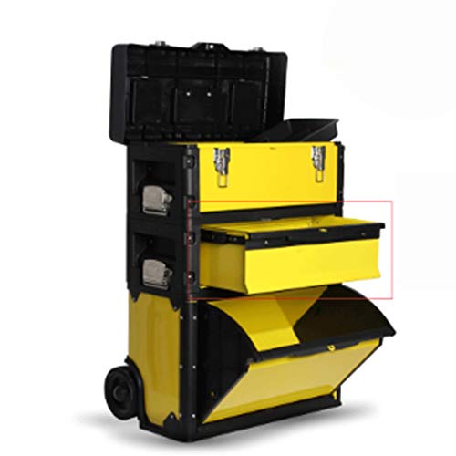 LMJ Werkzeugkasten Trolley Werkzeugkästen for Multifunktionale DREI-Schicht-Kombi-Pull-Rod-Werkzeugkasten mit hoher… – Bild 6